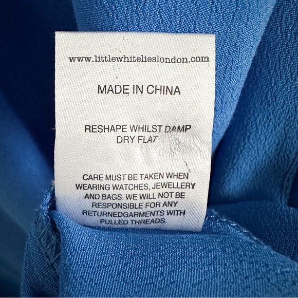 Urban Outfitters•Little White Lies•Blue Boho Embroidered Shift Dress - Picture 9 of 13